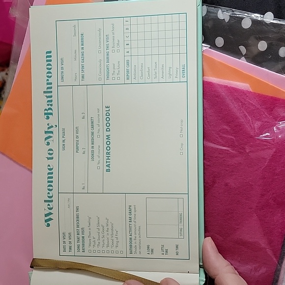 Knock Knock Bathroom Guest Book, Funny Fill In The Blanks 112 pages - Picture 4 of 5